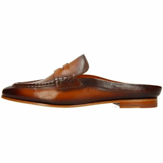 Melvin and Hamilton Scarlett 71 Brown Women Mules