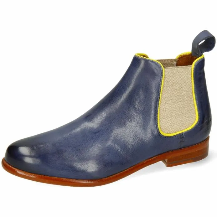 Melvin and Hamilton Selina 48 Blue Women Ankle Boots