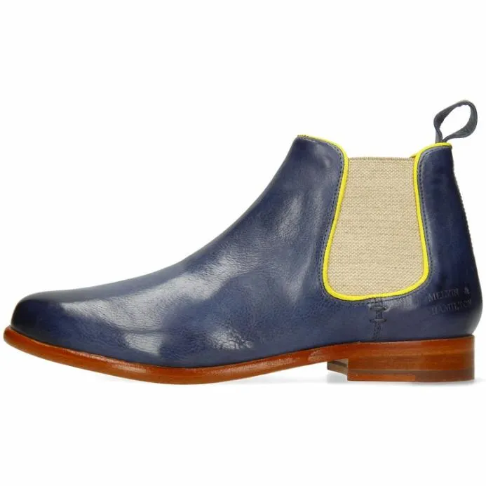 Melvin and Hamilton Selina 48 Blue Women Ankle Boots