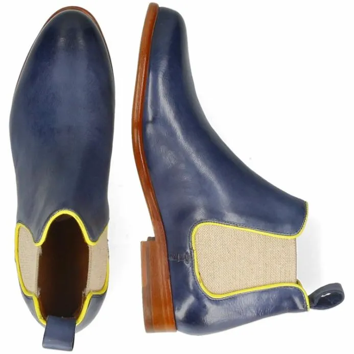 Melvin and Hamilton Selina 48 Blue Women Ankle Boots