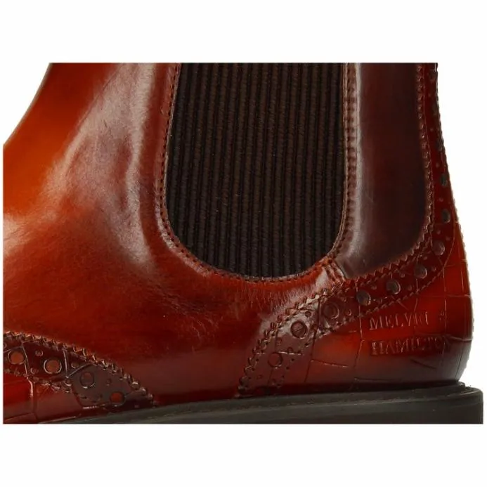 Melvin and Hamilton Selina 65 Orange Women Ankle Boots