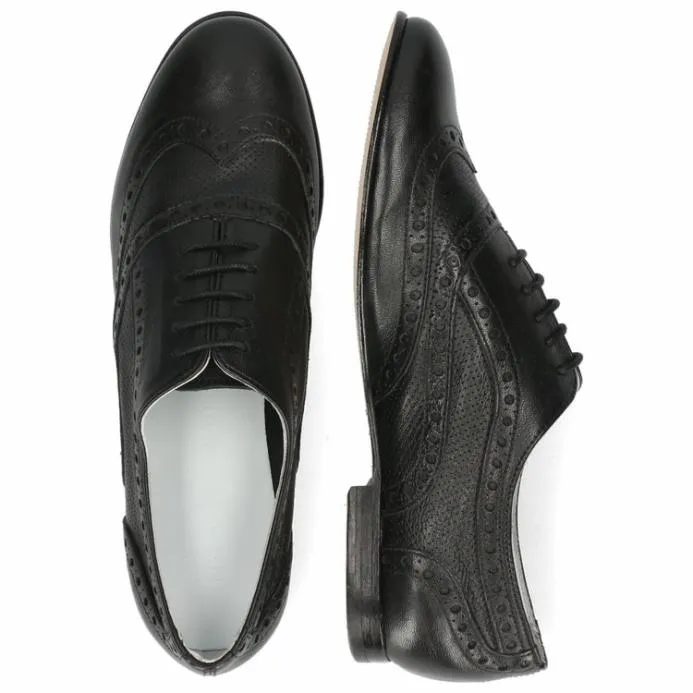 Melvin and Hamilton Sonia 1 Black Women Oxford Shoes