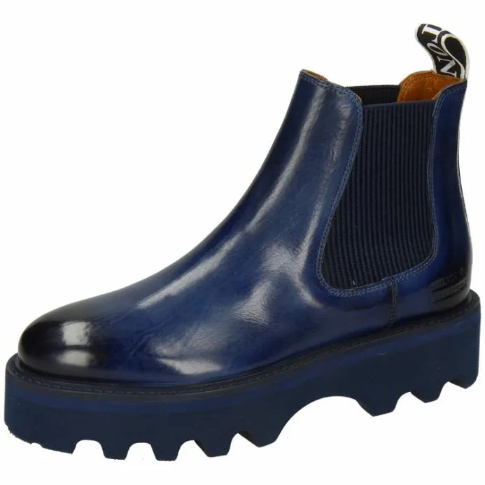 Melvin and Hamilton Sybill 6 Blue Women Ankle Boots