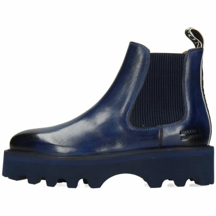 Melvin and Hamilton Sybill 6 Blue Women Ankle Boots