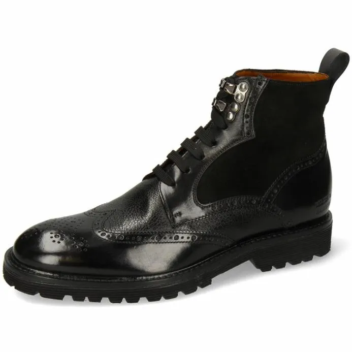 Melvin and Hamilton Trevor 34 Black Men Ankle Boots