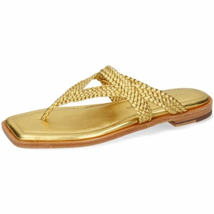Melvin and Hamilton Tyra 1 Gold Women Mules