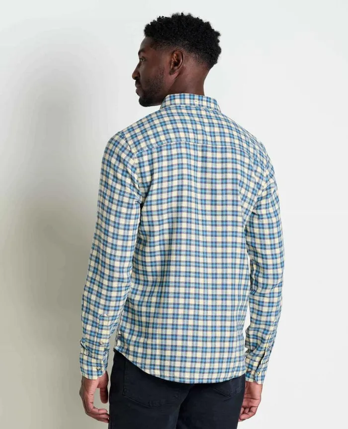 Men039s Airsmyth Men039s Flannel Shirt From Recycled Materials By ToadandCo Glacier Small Scale Plaid Toad and Co Shirts