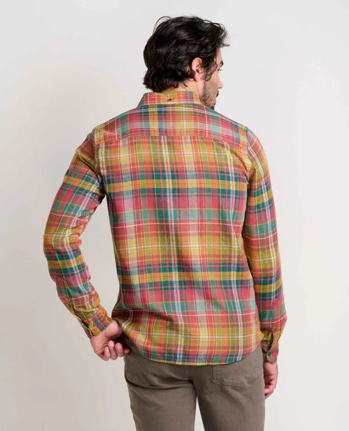 Men039s Airsmyth Men039s Flannel Shirt From Recycled Materials By ToadandCo Sundown Madras Toad and Co Shirts