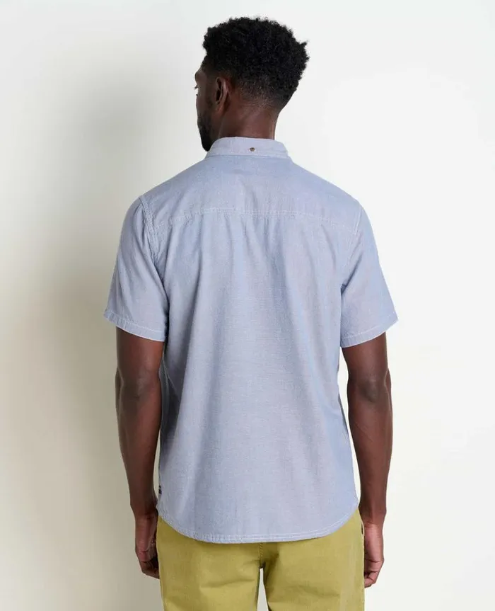 Men039s Eddy Short Sleeve Organic Cotton Shirt High Tide Toad and Co Shirts