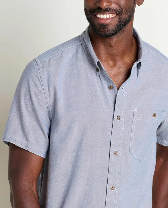 Men039s Eddy Short Sleeve Organic Cotton Shirt High Tide Toad and Co Shirts