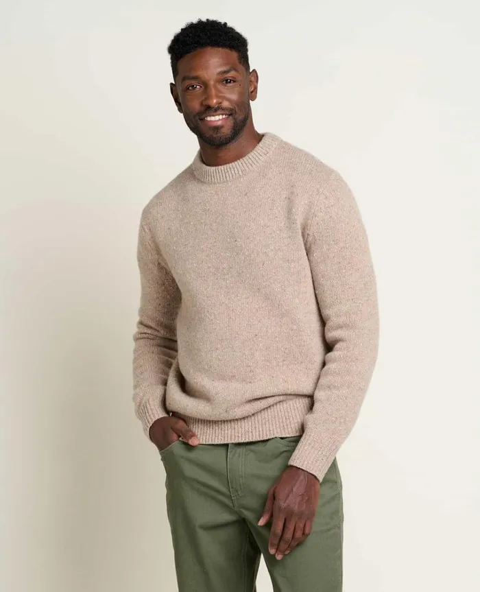 Men039s Men039s Wilde Crew Sweater ToadandCo Honey Brown Toad and Co Jackets Vests and Layers