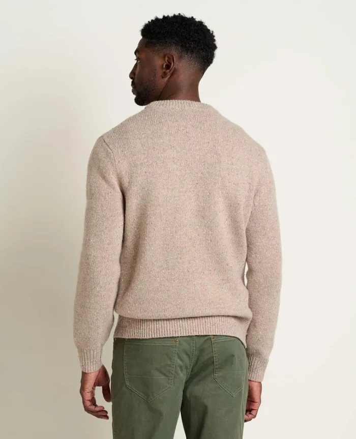 Men039s Men039s Wilde Crew Sweater ToadandCo Honey Brown Toad and Co Jackets Vests and Layers