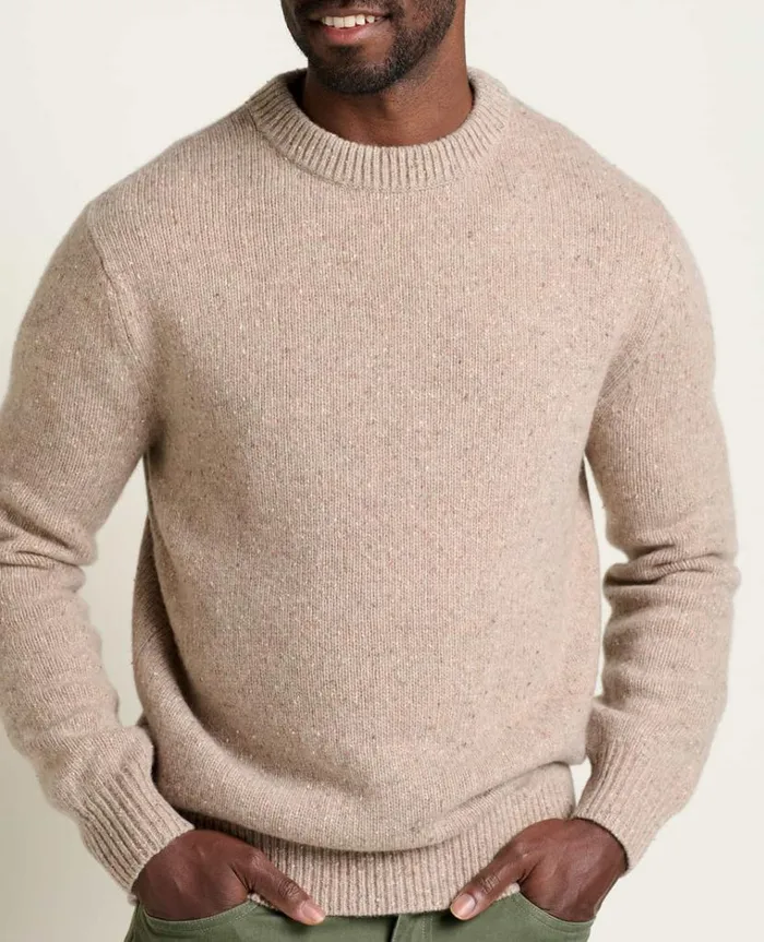Men039s Men039s Wilde Crew Sweater ToadandCo Honey Brown Toad and Co Jackets Vests and Layers