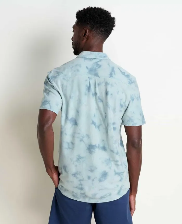 Men039s Men039s Yerba Organic Cotton Button Down Shirt Mineral Tie Dye Toad and Co Shirts