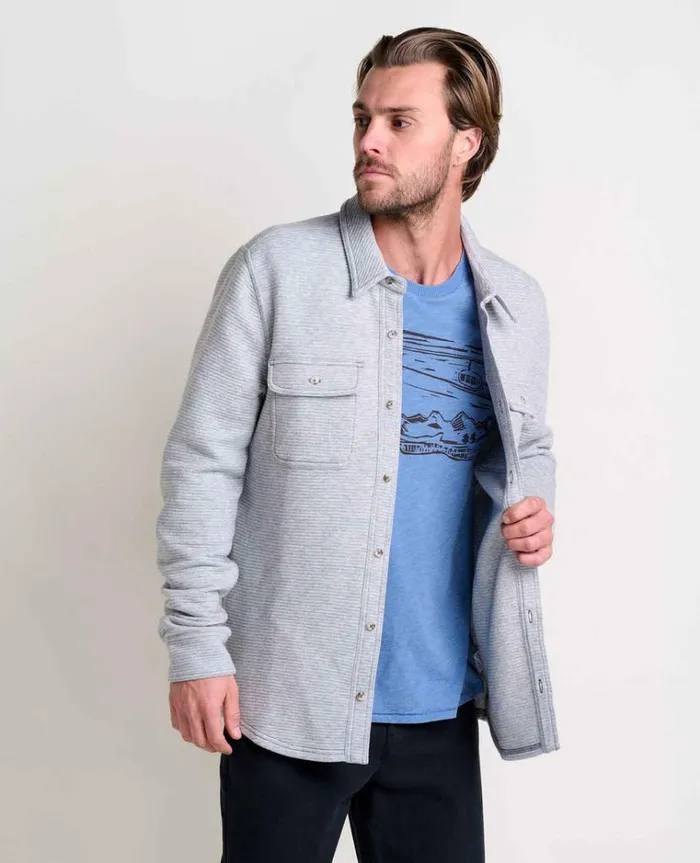 Men039s Moonwake Long Sleeve Shirt Heather Grey Toad and Co Jackets Vests and Layers