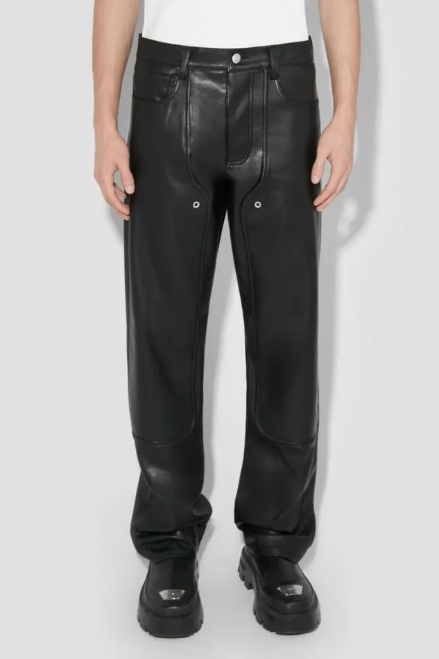 Men Astro Faux Leather Carpenter Trousers MISBHV Trousers