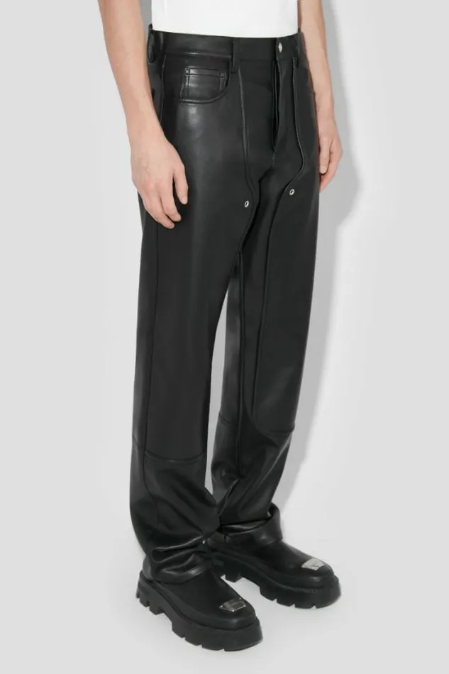 Men Astro Faux Leather Carpenter Trousers MISBHV Trousers