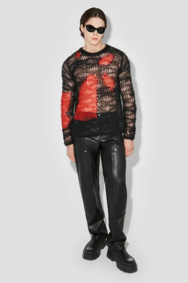 Men Astro Faux Leather Carpenter Trousers MISBHV Trousers