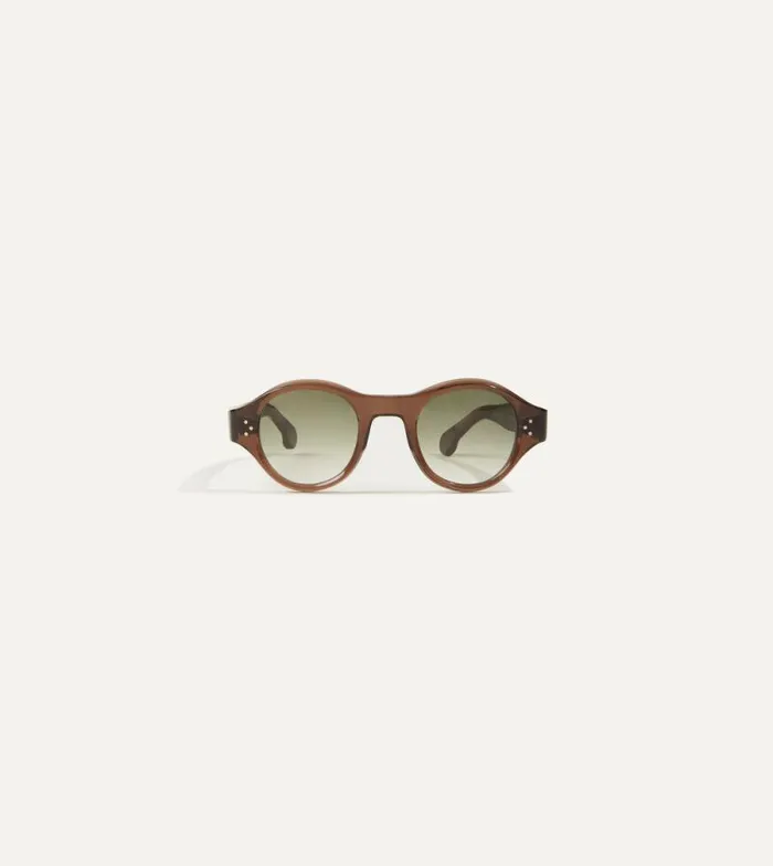 Men Brown Acetate Jules Sunglasses Drake039s Sunglasses