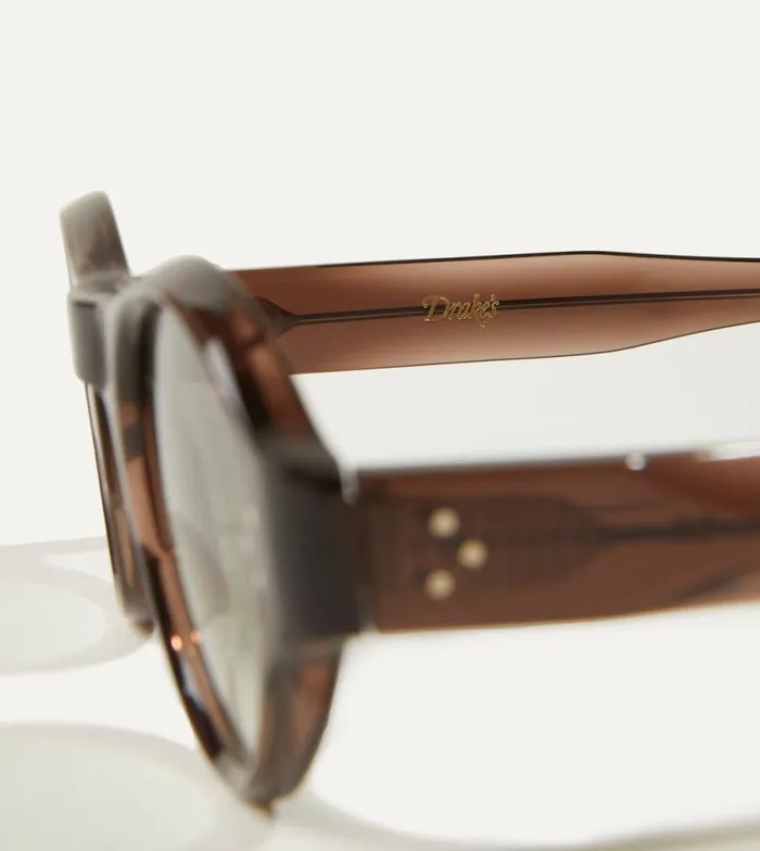 Men Brown Acetate Jules Sunglasses Drake039s Sunglasses