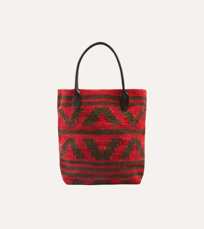 Men Chamula Antique Red Wool Blanket Tote Drake039s Bags