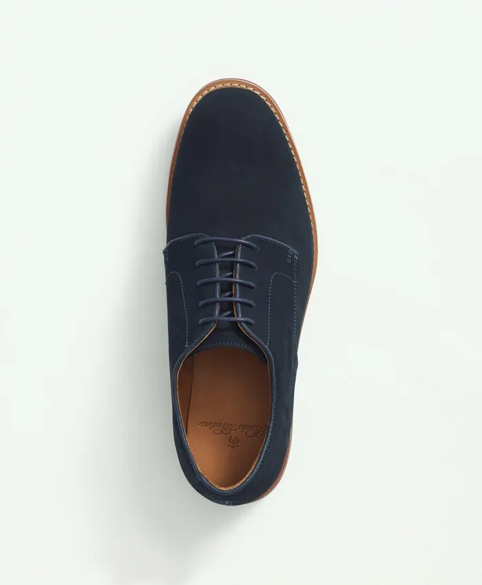 Men Classic Bucks Navy Brooks Brothers Shoes