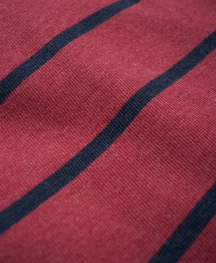 Men Cotton Bb3 Stripe Rugby Shirt Pinknavy Brooks Brothers Polo and Rugby Shirts