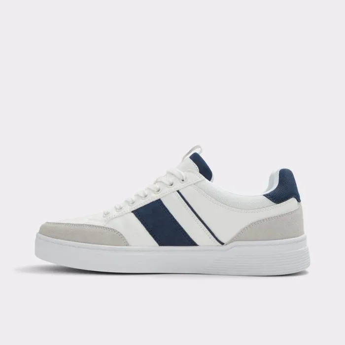 Men Elio White Overflow Aldo Sneakers Men Elio White Overflow Aldo Sneakers
