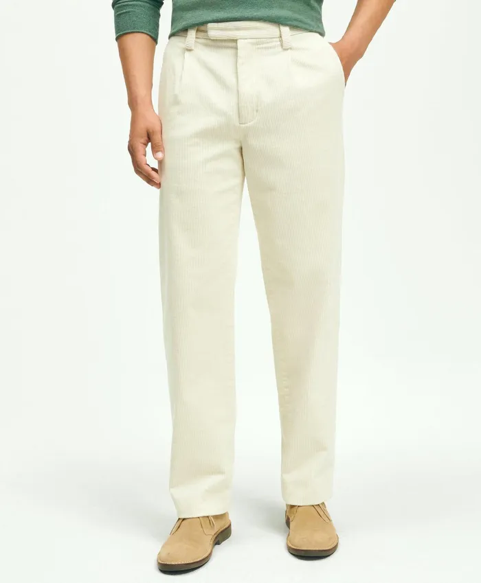 Men Elliot Fit Cotton WideWale Corduroy Pants Natural Brooks Brothers Chinos and Casual Pants Men Elliot Fit Cotton WideWale Corduroy Pants Natural Brooks Brothers Chinos and Casual Pants