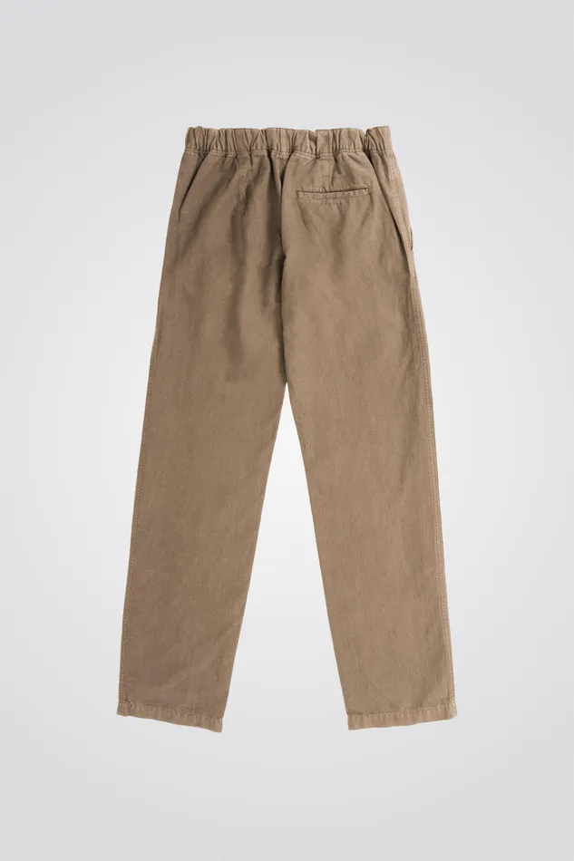 Men Ezra Relaxed Cotton Linen Trouser Clay Norse Projects Trousers