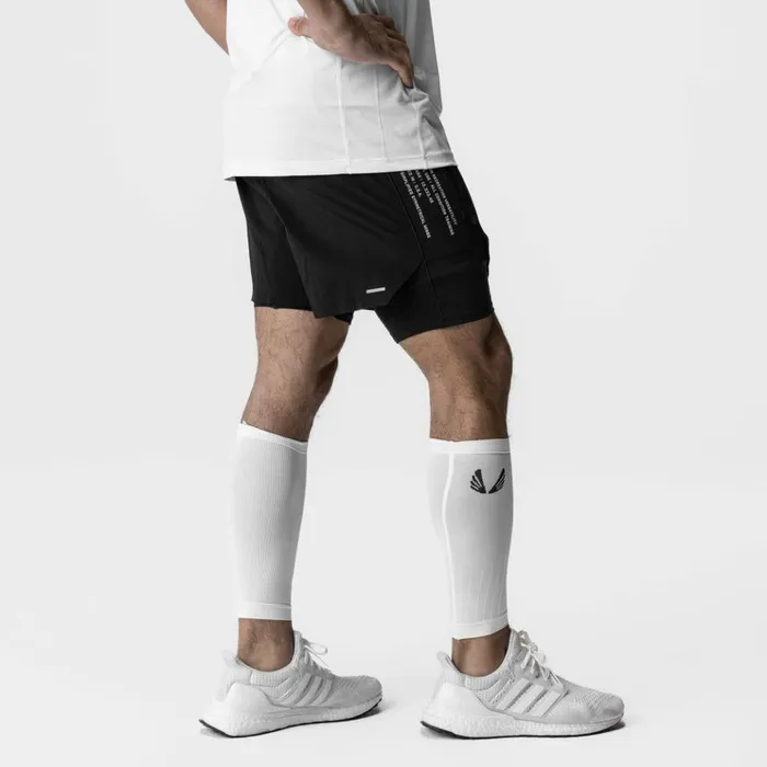 Men Gloves and Sleeves ASRV BodyMapped Calf Sleeve White