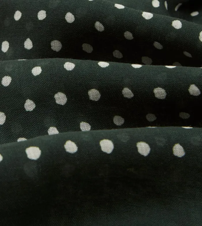 Men Green Polka Dot Wool Scarf Drake039s Scarves