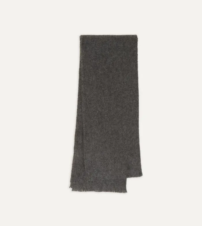Men Grey Cashmere Scarf Drake039s Scarves
