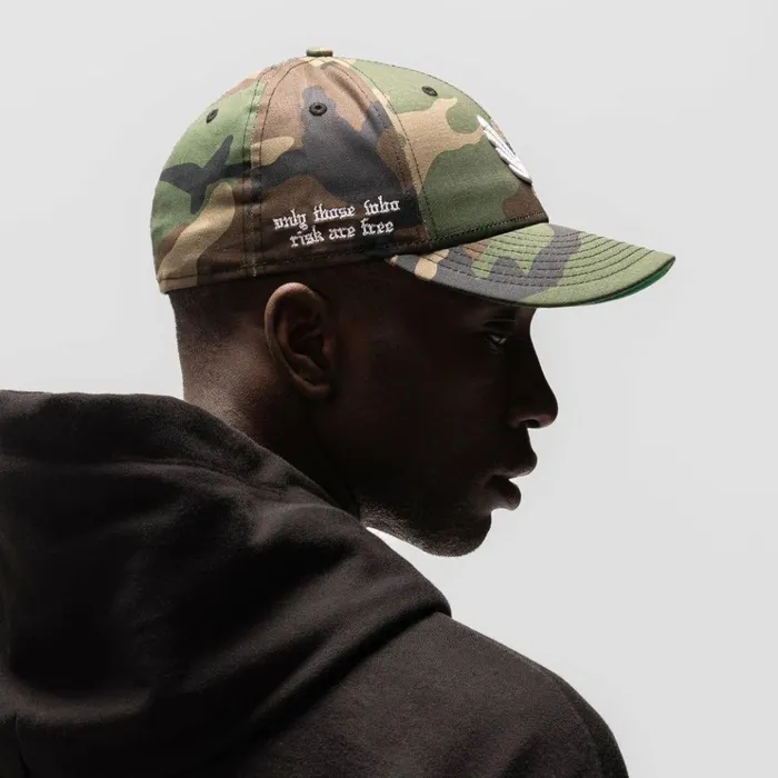 Men Hats and Headwear ASRV New Era 59Fifty Low Profile Hat Woodland Camowhite wings