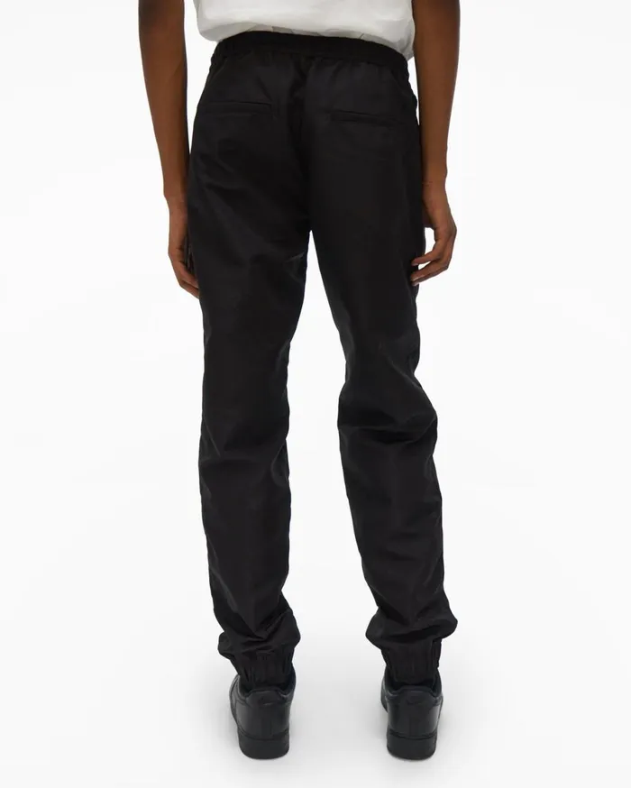 Men Helmut Lang Pants Logo Track Pant Basalt Black