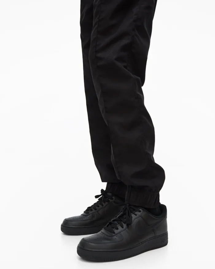 Men Helmut Lang Pants Logo Track Pant Basalt Black