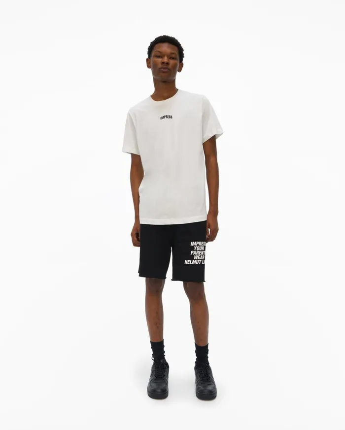 Men Helmut Lang TShirts Impress Tee Chalk White