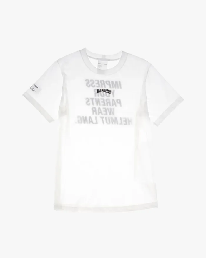 Men Helmut Lang TShirts Impress Tee Chalk White