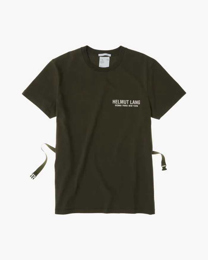 Men Helmut Lang TShirts Strap Tee Hunter Sage