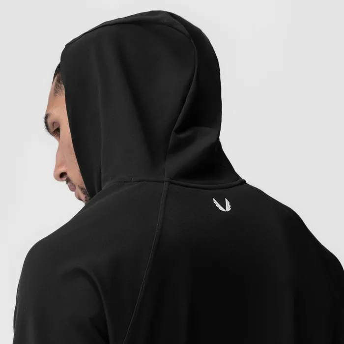 Men Hoodies and Sweatshirts ASRV Performance Fleece Zip Hoodie Black