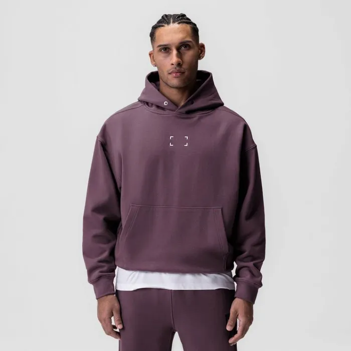 Men Hoodies and Sweatshirts ASRV TechTerry Hoodie Deep Purple 034space Bracket034