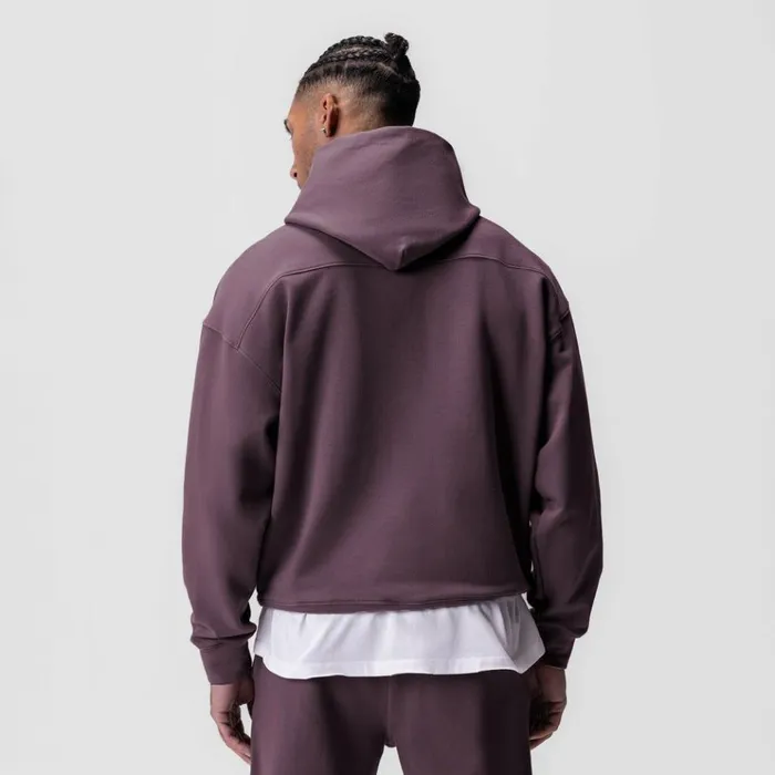 Men Hoodies and Sweatshirts ASRV TechTerry Hoodie Deep Purple 034space Bracket034