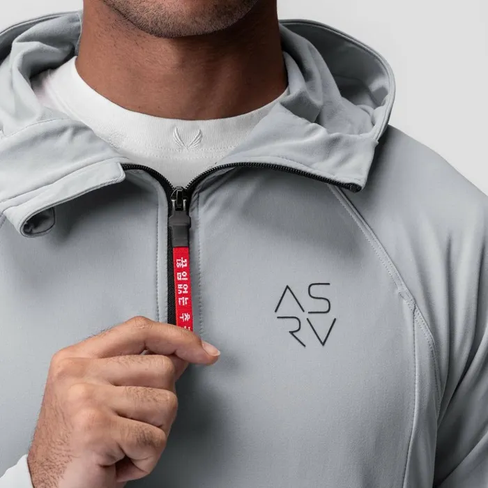 Men Hoodies and Sweatshirts ASRV Thermal Training Hoodie Slate Grey 034cyber034