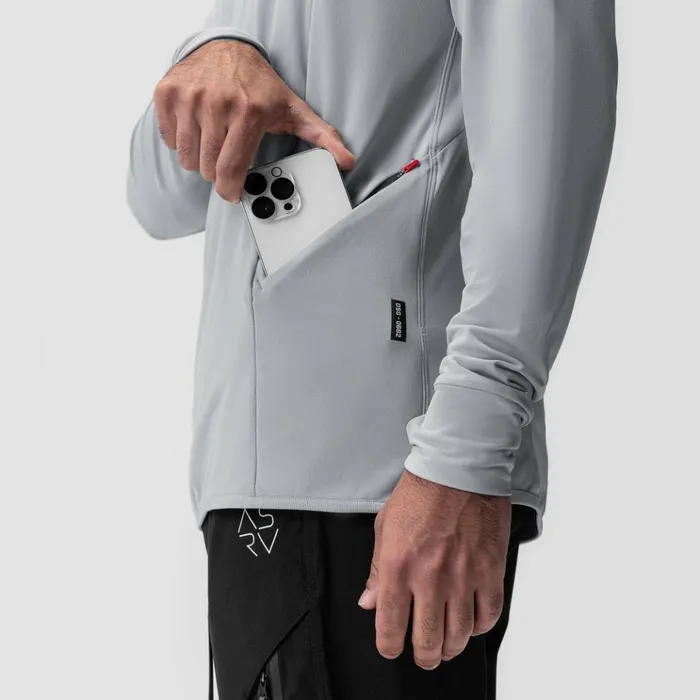 Men Hoodies and Sweatshirts ASRV Thermal Training Hoodie Slate Grey 034cyber034