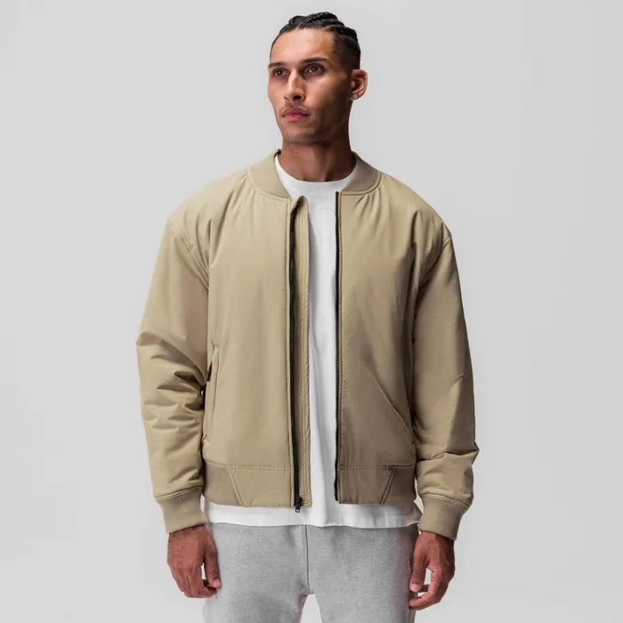 Men Jackets and Outerwear ASRV Ripstop Insulated Bomber Jacket Khaki