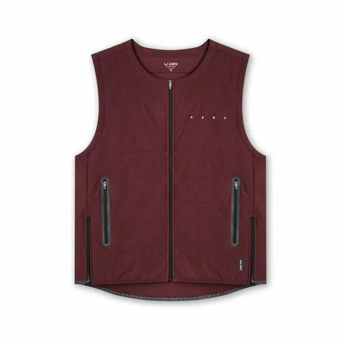 Men Jackets and Outerwear ASRV TETRALITE Adventure Vest Crimson Red