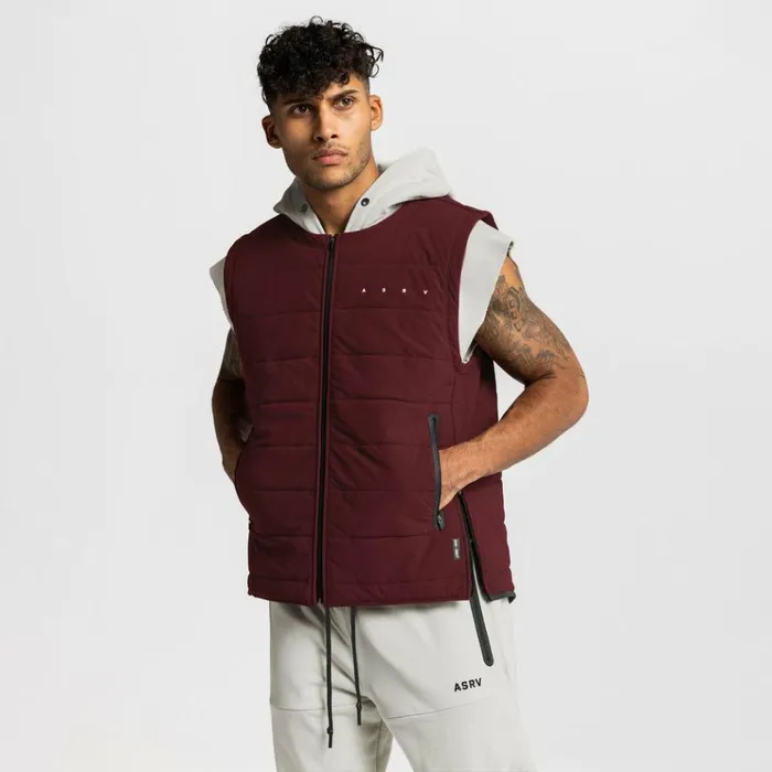 Men Jackets and Outerwear ASRV TETRALITE Adventure Vest Crimson Red