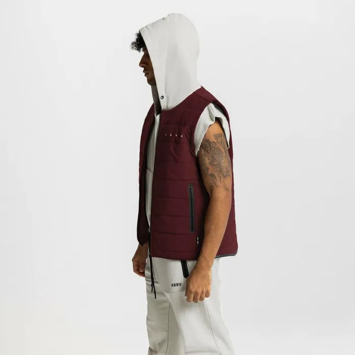 Men Jackets and Outerwear ASRV TETRALITE Adventure Vest Crimson Red