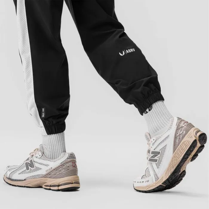 Men Joggers and Pants ASRV Ripstop Oversized Track Pant Black