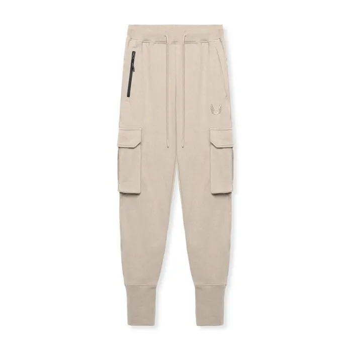 Men Joggers and Pants ASRV TechTerry Cargo High Rib Jogger Sand Smoke
